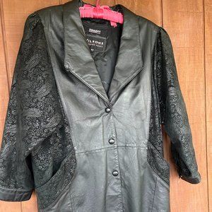 Wilson's Thinsulate Paisley Leather Jacket Size L